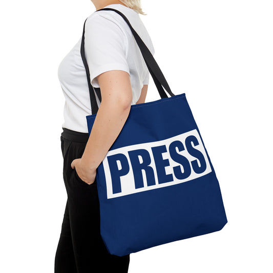 Journalist PRESS Vest Inspired Tote Bag Available in S-L