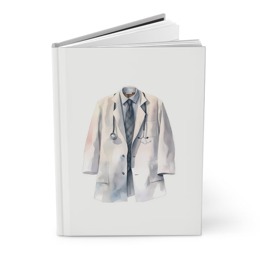 Beautiful Doctor Lab Coat Hardcover Journal 150 lined pages