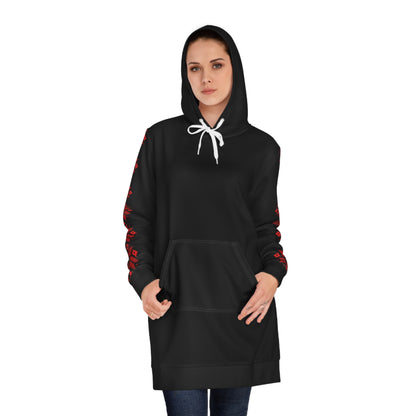 Women's Hoodie Dress Palestinian Tatreez Embroidery Printed Design