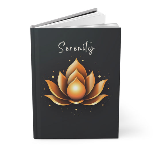 Yoga Inspired Lotus "Serenity" Hardcover Journal